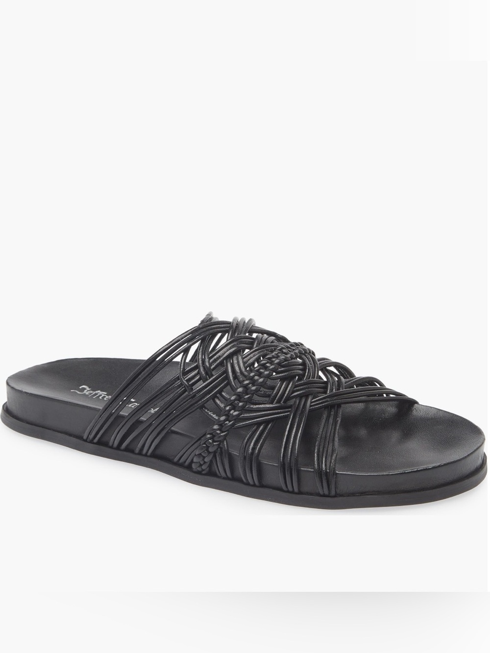 BNWT Woven Strap Slide Sandals - Brown